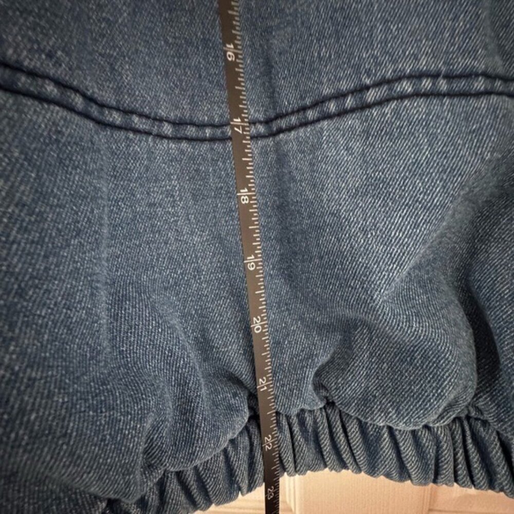 Chocolate USA Denim Puffer Jacket – Blue Coat Outerwear Size Small - Picture 12 of 12